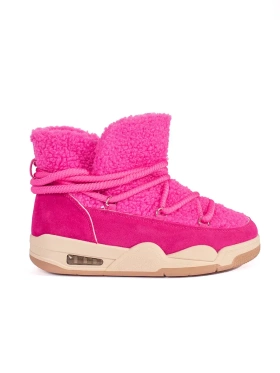 Pink Chunky Snow Boots