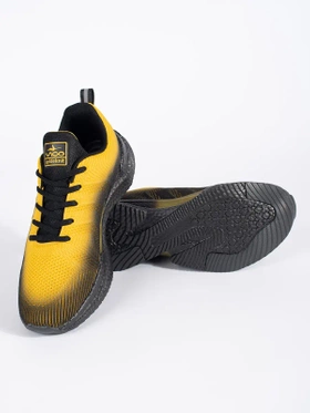 Cozy Yellow-Black Sporty Sneakers