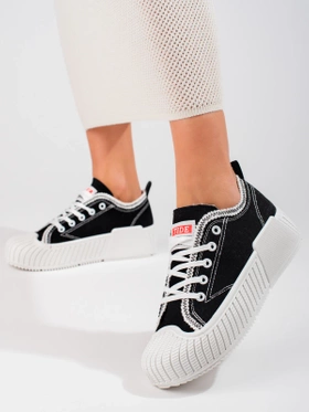 Black Shelovet Low-Top Sneakers