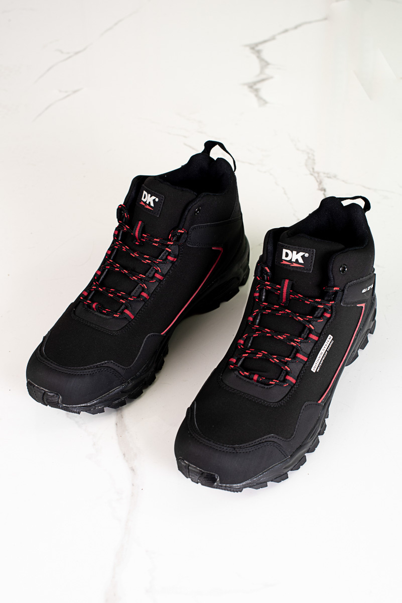 Wysokie Buty Trekkingowe Męskie Dk Czarno Czerwone Softshell Sklep Czasnabutypl 8094