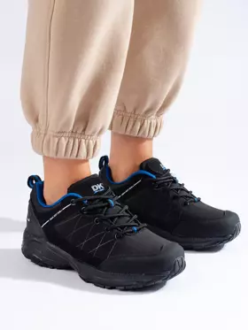 Buty trekkingowe damskie DK Waterproof czarno niebieskie