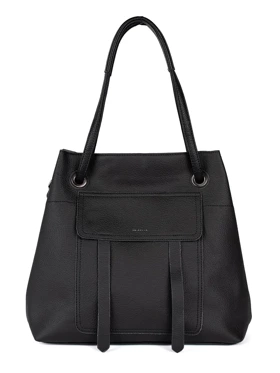 Czarna torebka shopper