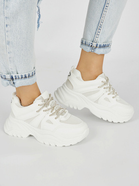 Damskie białe sneakersy